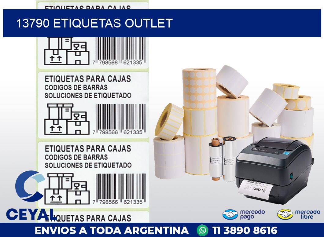 13790 ETIQUETAS OUTLET