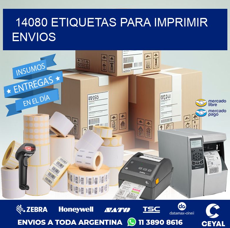 14080 ETIQUETAS PARA IMPRIMIR ENVIOS