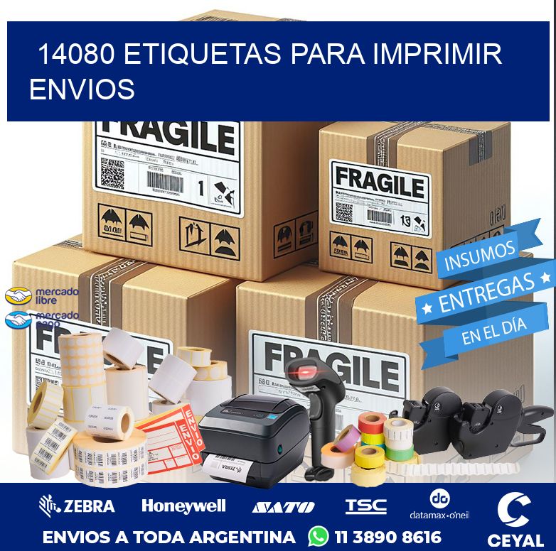 14080 ETIQUETAS PARA IMPRIMIR ENVIOS
