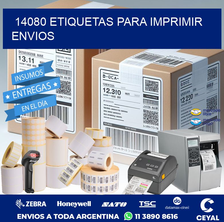 14080 ETIQUETAS PARA IMPRIMIR ENVIOS