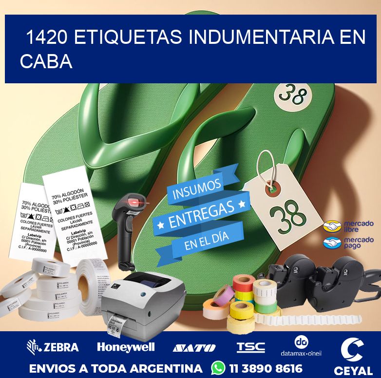 1420 ETIQUETAS INDUMENTARIA EN CABA