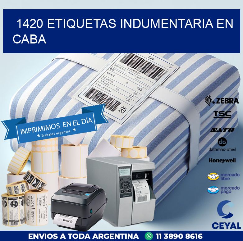 1420 ETIQUETAS INDUMENTARIA EN CABA
