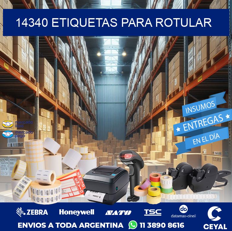 14340 ETIQUETAS PARA ROTULAR