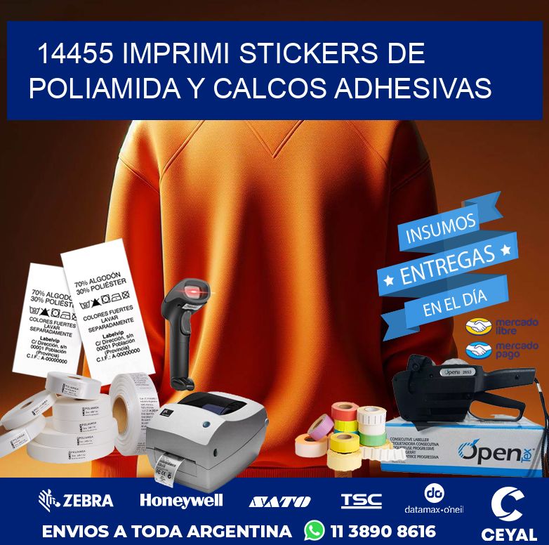 14455 IMPRIMI STICKERS DE POLIAMIDA Y CALCOS ADHESIVAS