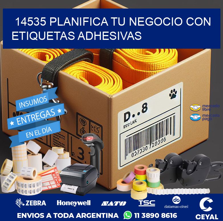 14535 PLANIFICA TU NEGOCIO CON ETIQUETAS ADHESIVAS
