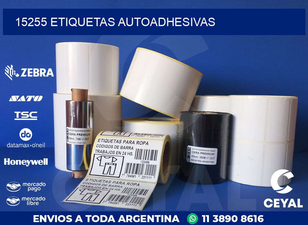 15255 ETIQUETAS AUTOADHESIVAS