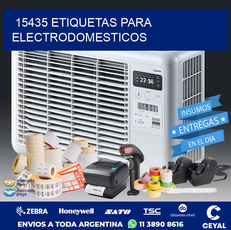 15435 ETIQUETAS PARA ELECTRODOMESTICOS