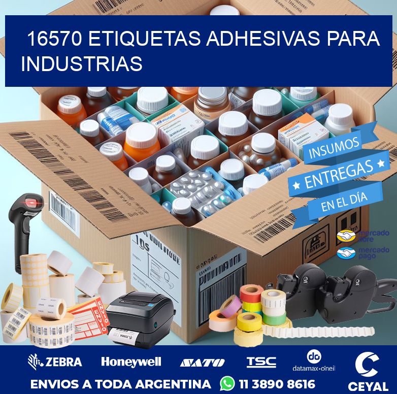 16570 ETIQUETAS ADHESIVAS PARA INDUSTRIAS