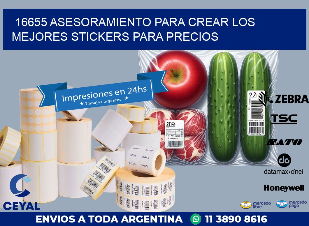 16655 ASESORAMIENTO PARA CREAR LOS MEJORES STICKERS PARA PRECIOS