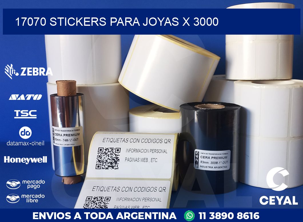 17070 STICKERS PARA JOYAS X 3000