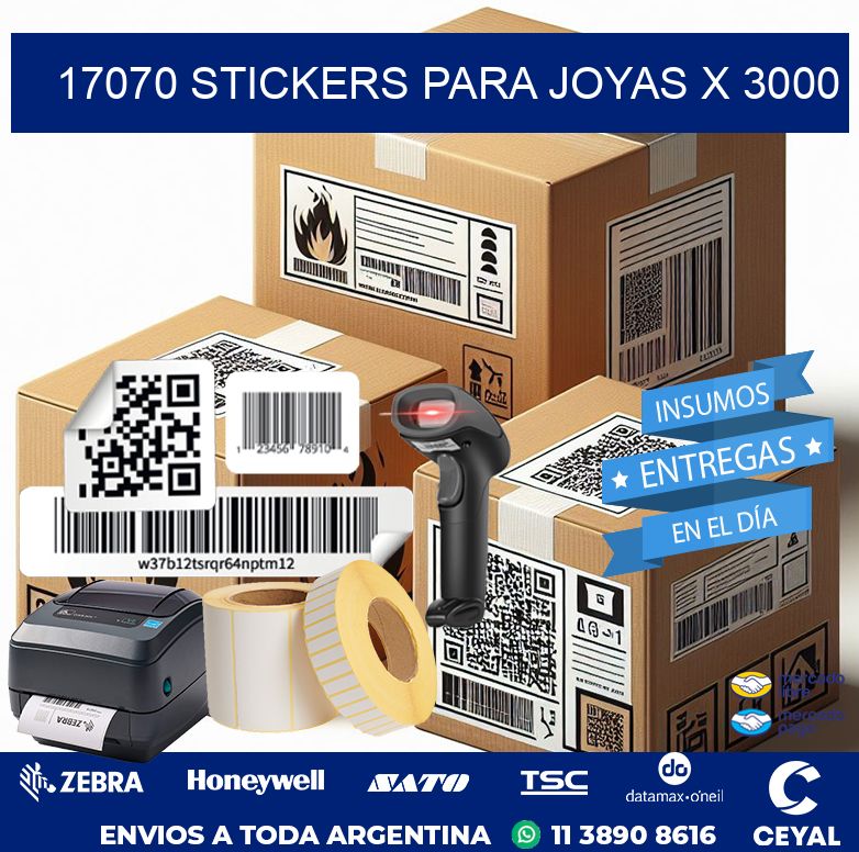 17070 STICKERS PARA JOYAS X 3000