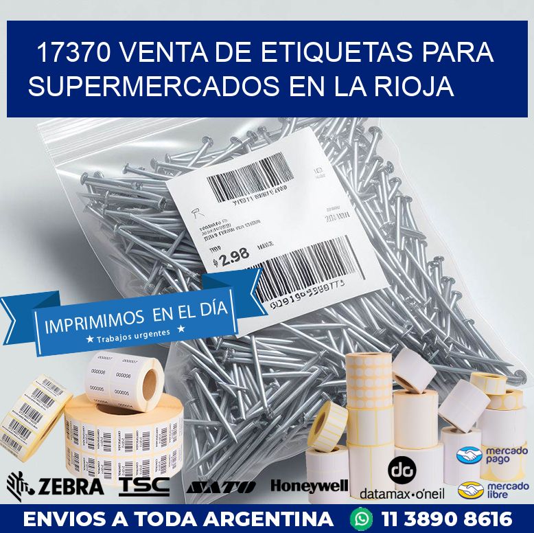 17370 VENTA DE ETIQUETAS PARA SUPERMERCADOS EN LA RIOJA