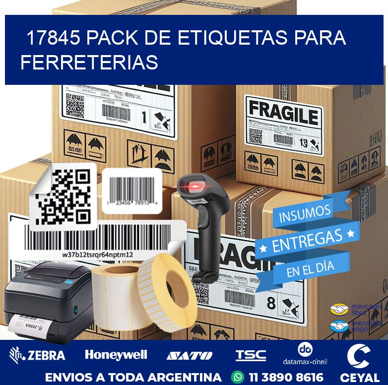 17845 PACK DE ETIQUETAS PARA FERRETERIAS
