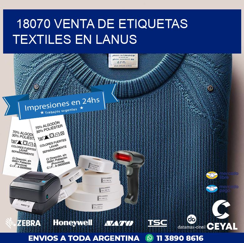 18070 VENTA DE ETIQUETAS TEXTILES EN LANUS
