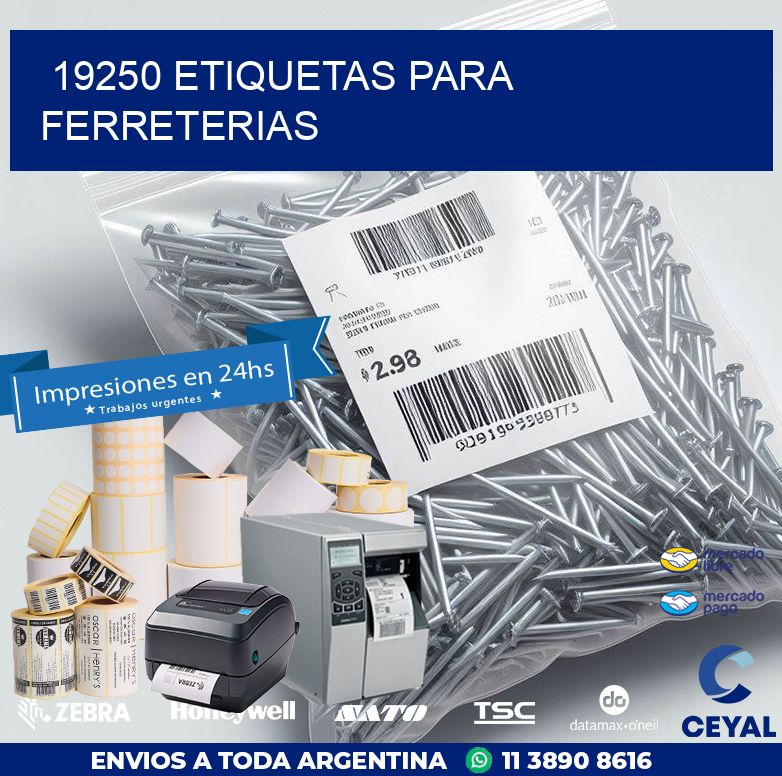 19250 ETIQUETAS PARA FERRETERIAS
