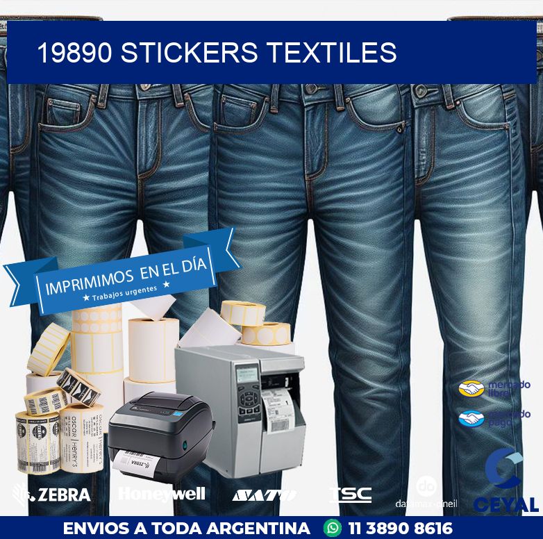 19890 STICKERS TEXTILES