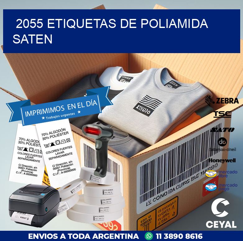 2055 ETIQUETAS DE POLIAMIDA SATEN