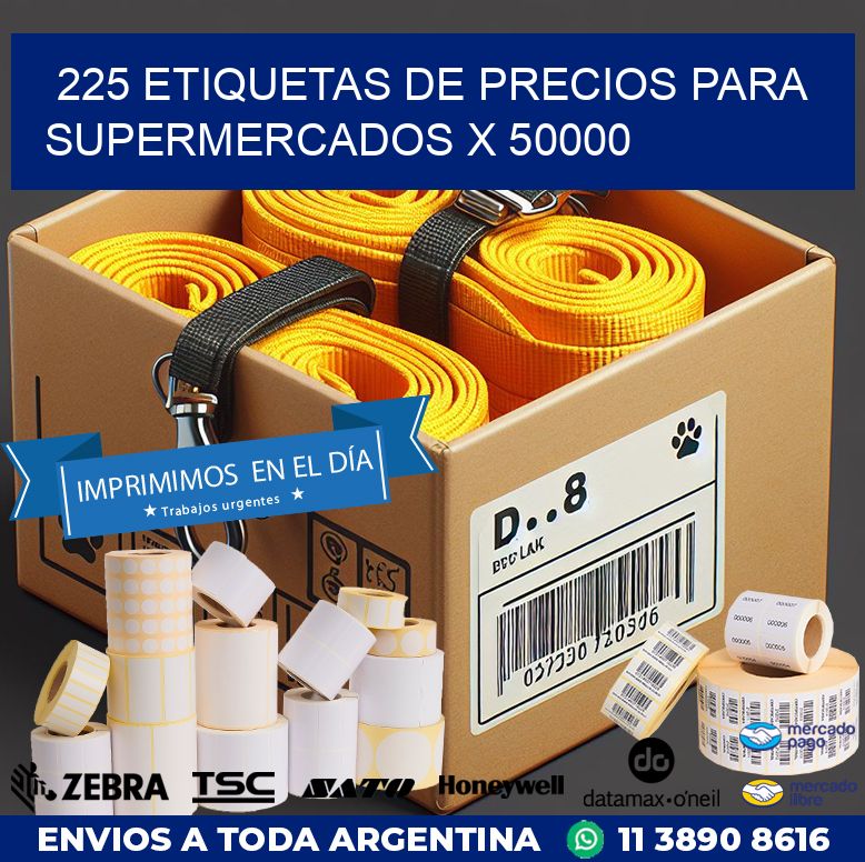 225 ETIQUETAS DE PRECIOS PARA SUPERMERCADOS X 50000