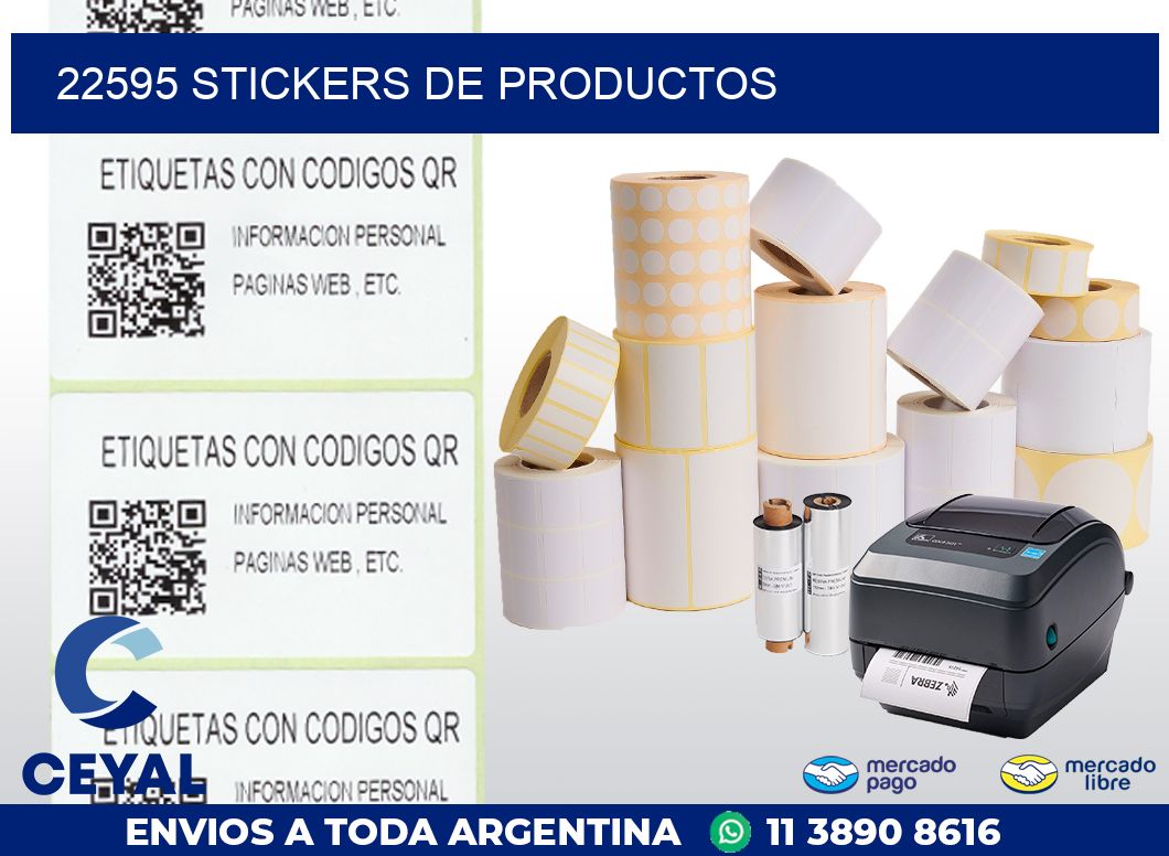 22595 STICKERS DE PRODUCTOS