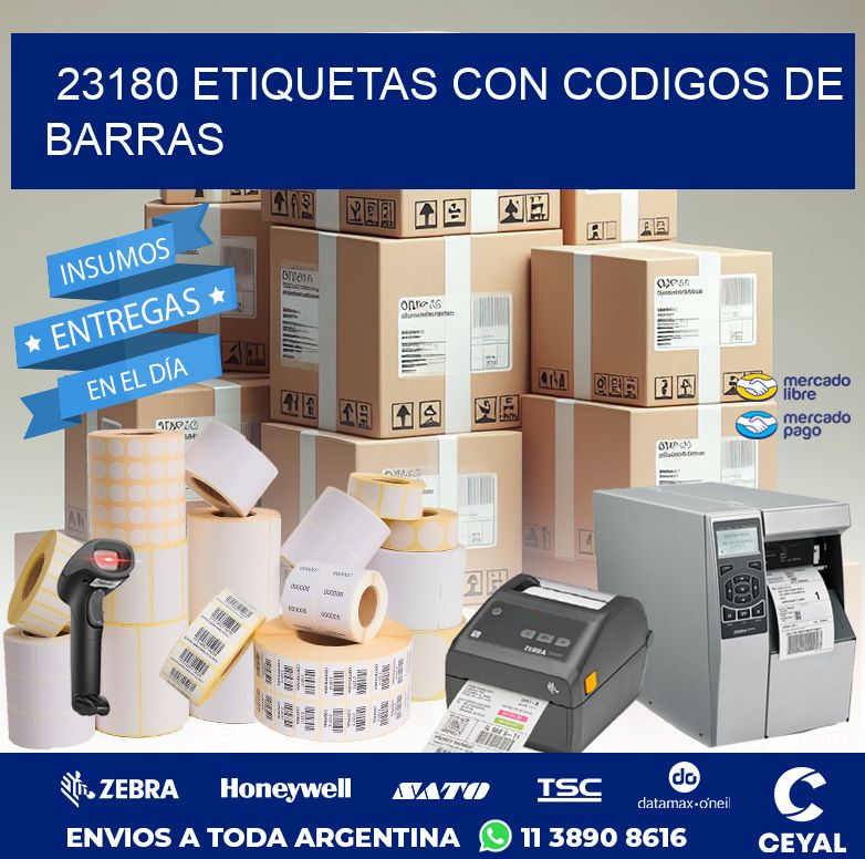 23180 ETIQUETAS CON CODIGOS DE BARRAS