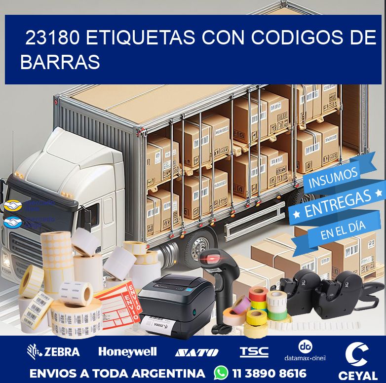 23180 ETIQUETAS CON CODIGOS DE BARRAS