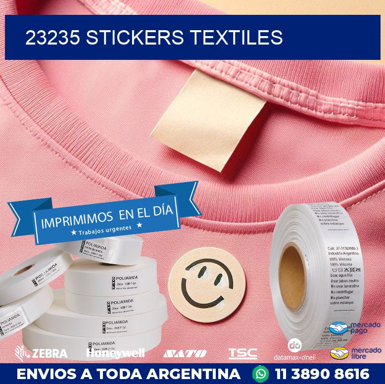 23235 STICKERS TEXTILES