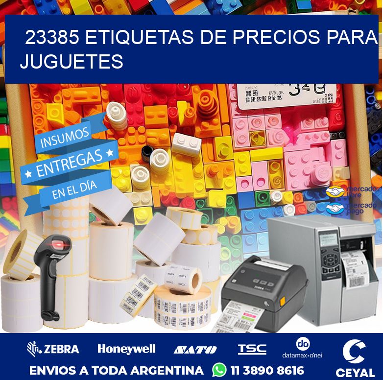 23385 ETIQUETAS DE PRECIOS PARA JUGUETES