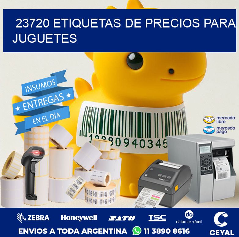 23720 ETIQUETAS DE PRECIOS PARA JUGUETES