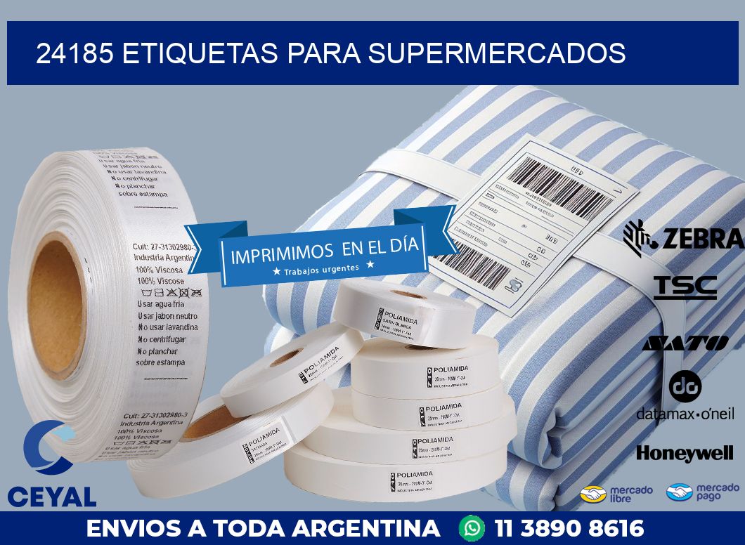 24185 ETIQUETAS PARA SUPERMERCADOS