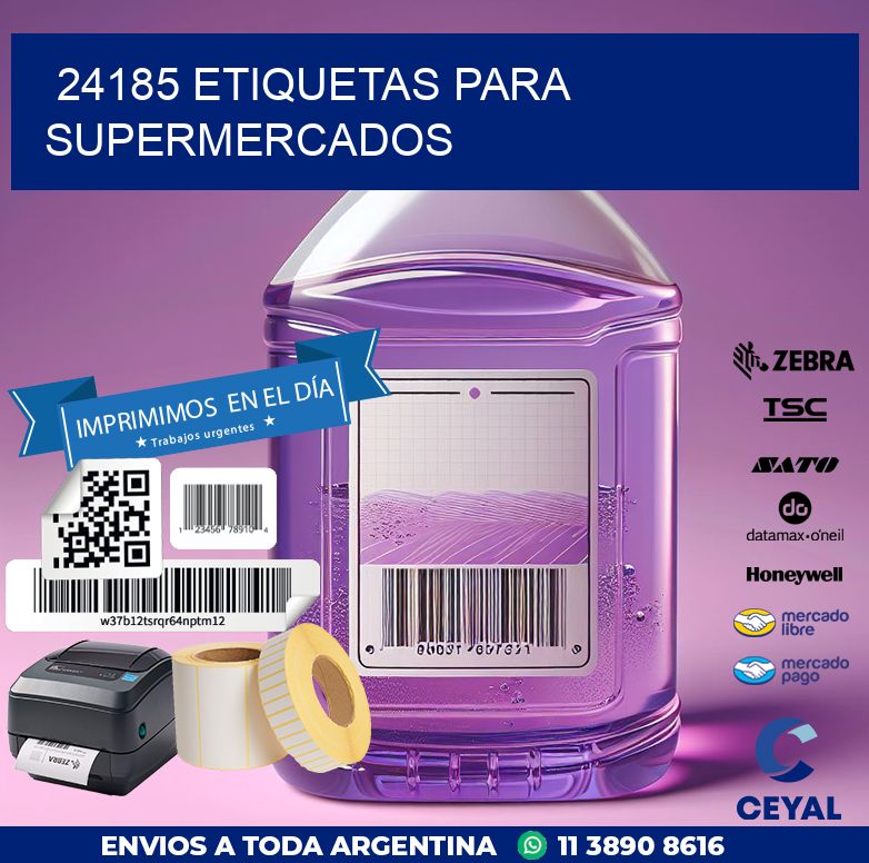 24185 ETIQUETAS PARA SUPERMERCADOS