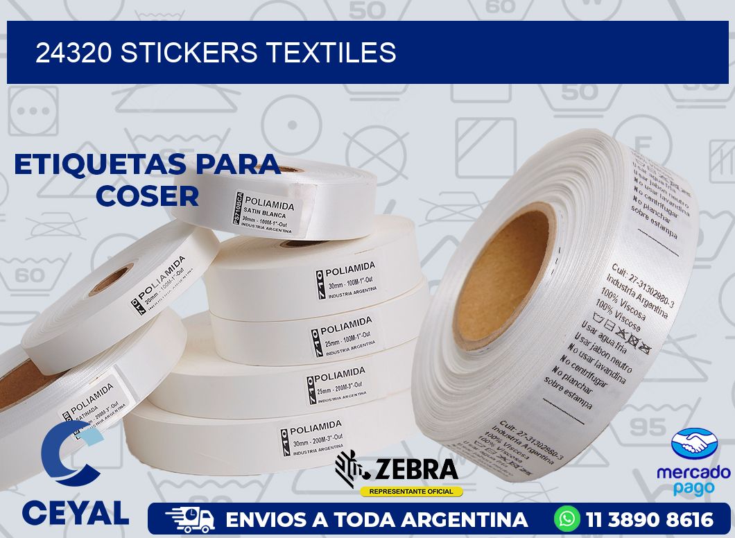 24320 STICKERS TEXTILES
