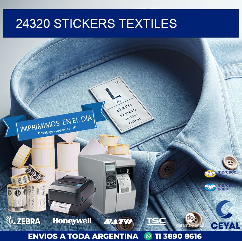 24320 STICKERS TEXTILES