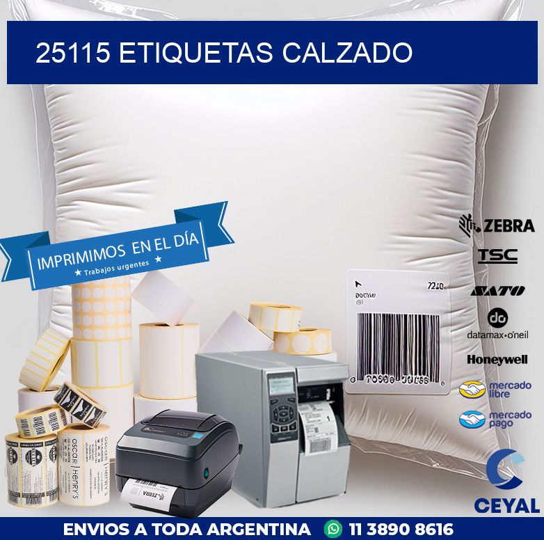 25115 ETIQUETAS CALZADO