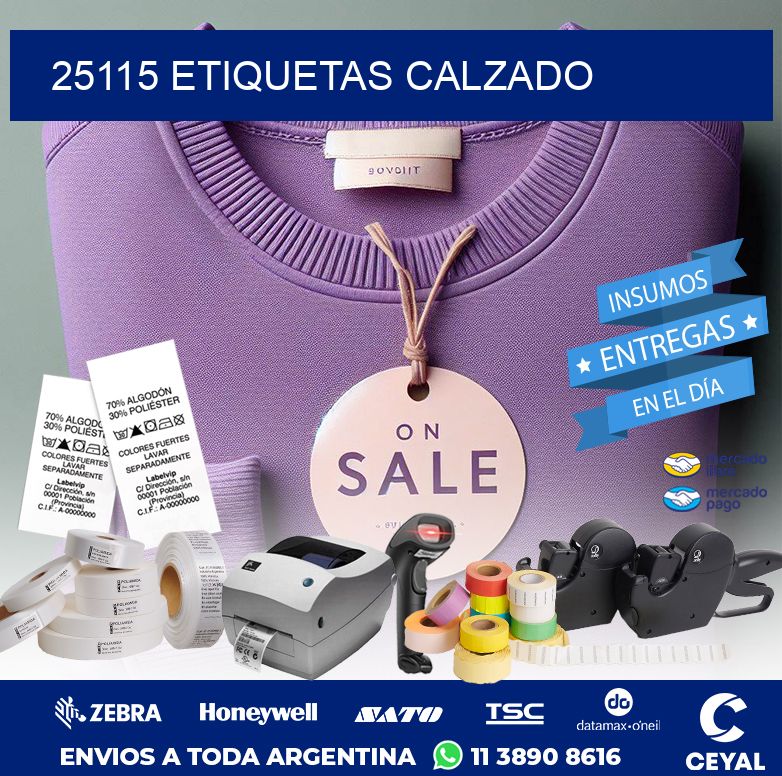 25115 ETIQUETAS CALZADO