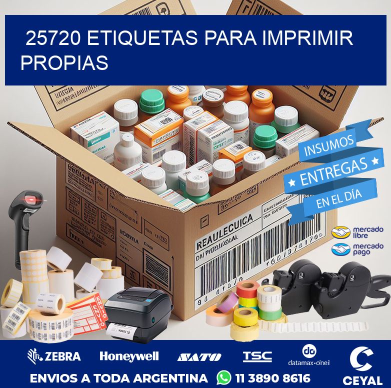25720 ETIQUETAS PARA IMPRIMIR PROPIAS