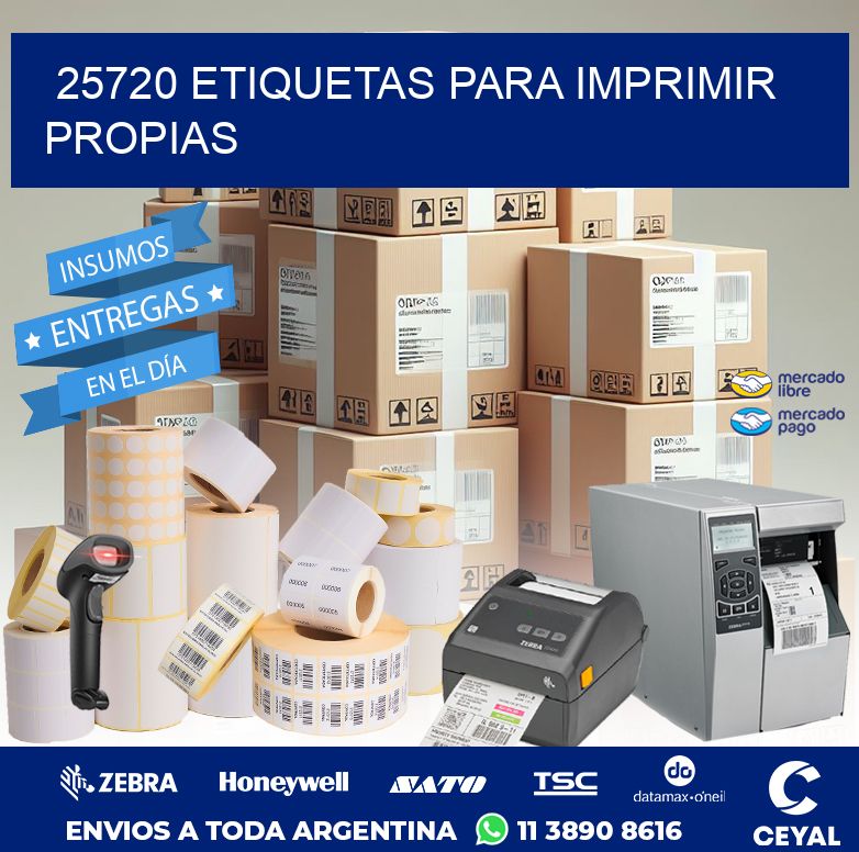 25720 ETIQUETAS PARA IMPRIMIR PROPIAS