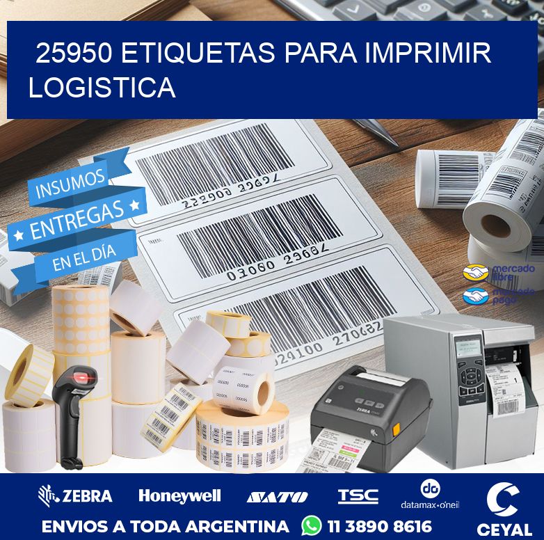 25950 ETIQUETAS PARA IMPRIMIR LOGISTICA
