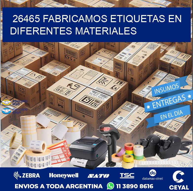 26465 FABRICAMOS ETIQUETAS EN DIFERENTES MATERIALES