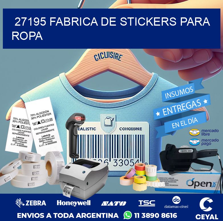 27195 FABRICA DE STICKERS PARA ROPA