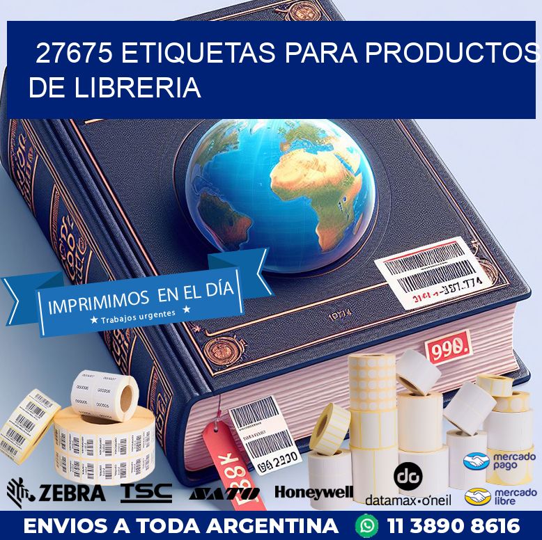 27675 ETIQUETAS PARA PRODUCTOS DE LIBRERIA