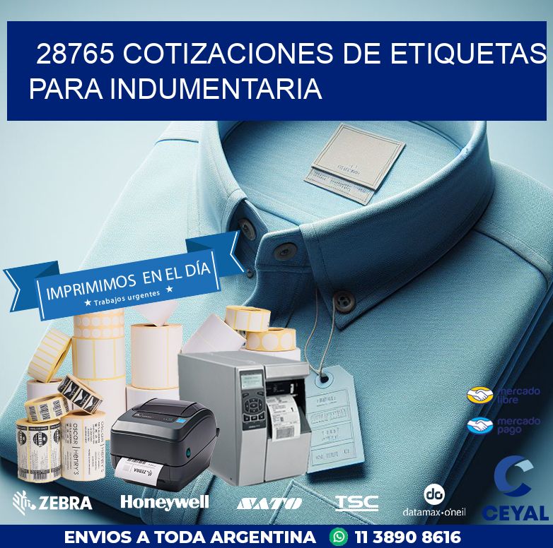 28765 COTIZACIONES DE ETIQUETAS PARA INDUMENTARIA