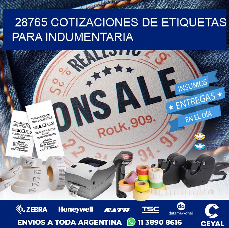 28765 COTIZACIONES DE ETIQUETAS PARA INDUMENTARIA