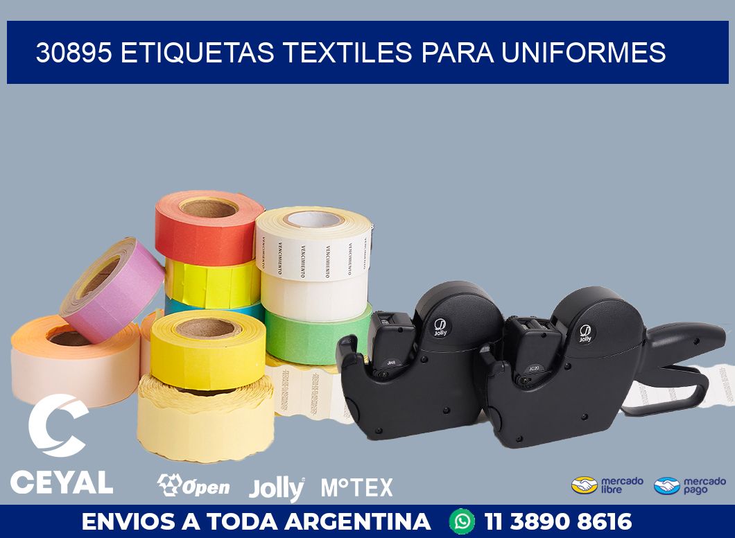 30895 ETIQUETAS TEXTILES PARA UNIFORMES
