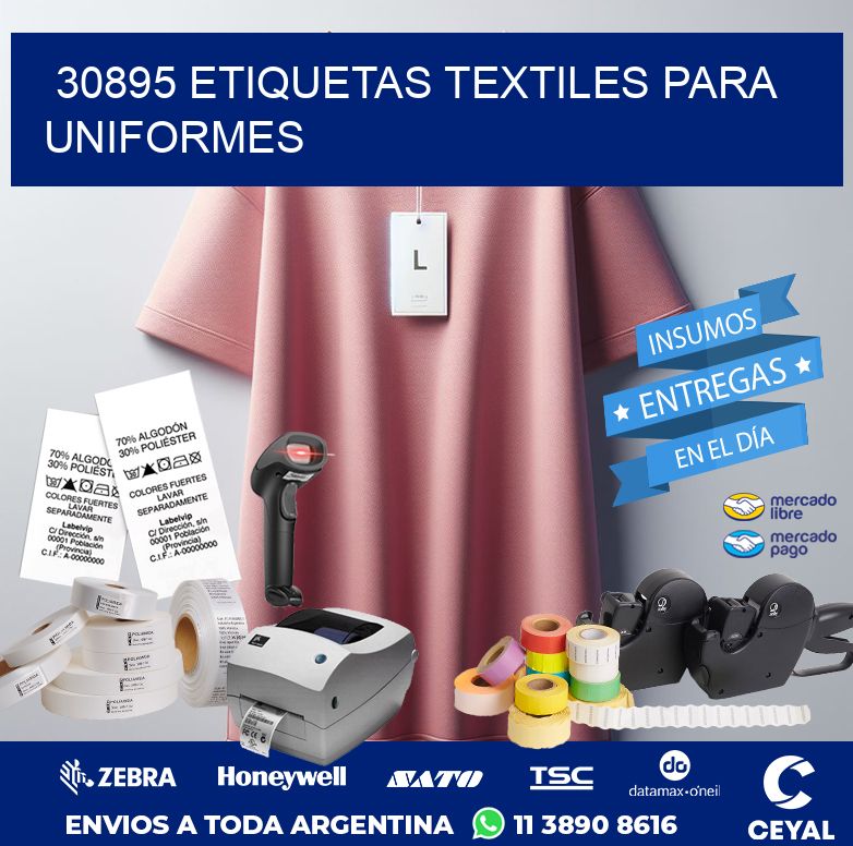 30895 ETIQUETAS TEXTILES PARA UNIFORMES
