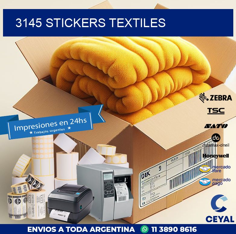 3145 STICKERS TEXTILES