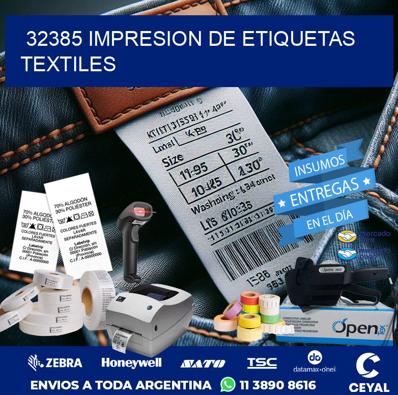 32385 IMPRESION DE ETIQUETAS TEXTILES