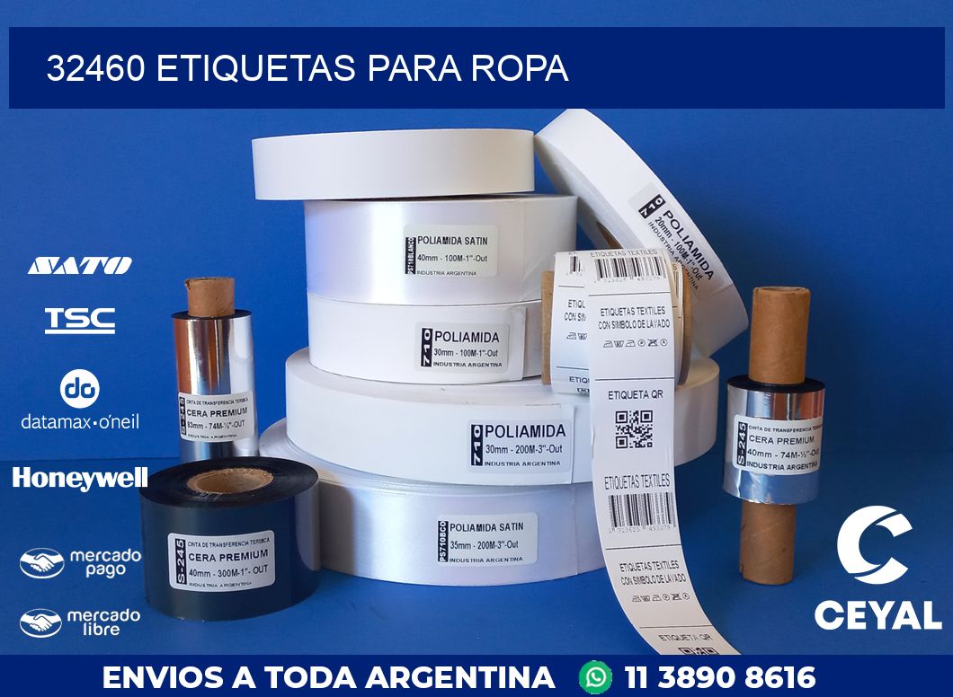 32460 ETIQUETAS PARA ROPA