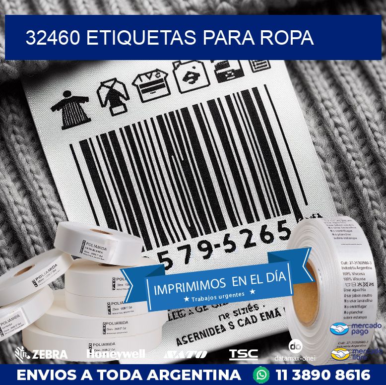 32460 ETIQUETAS PARA ROPA