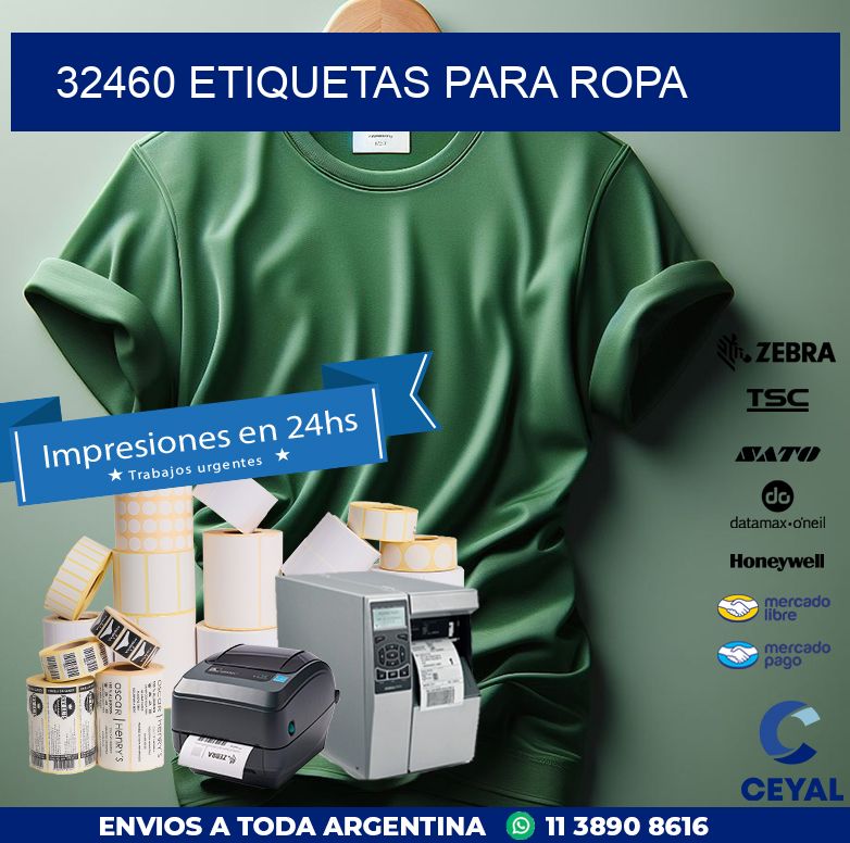 32460 ETIQUETAS PARA ROPA