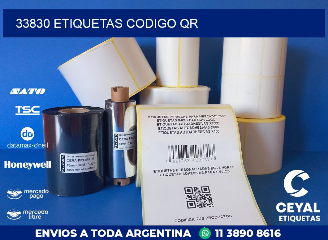 33830 ETIQUETAS CODIGO QR